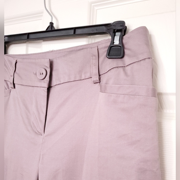 RW&CO cotton cropped pants suit bottoms lilac purple grey 4 fits XS pastel - Picture 3 of 10